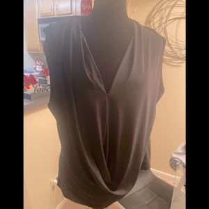 Black sleeveless top